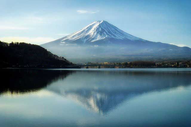 富士山と逆さ富士